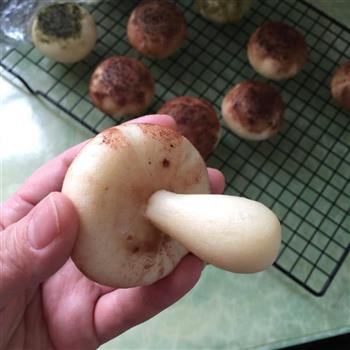 蘑菇豆沙包的做法步骤12