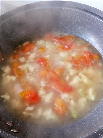 鲜香紫菜柿子疙瘩汤的做法步骤7