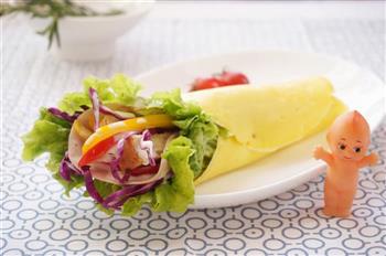丘比沙拉汁-凯撒早餐卷的做法步骤7
