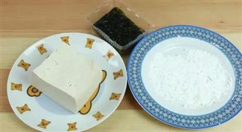 日式照烧海苔豆腐的做法图解1