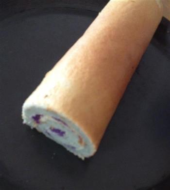 紫薯戚风蛋糕卷的做法图解11