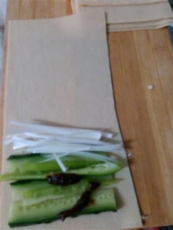 豆皮卷青菜的做法图解2