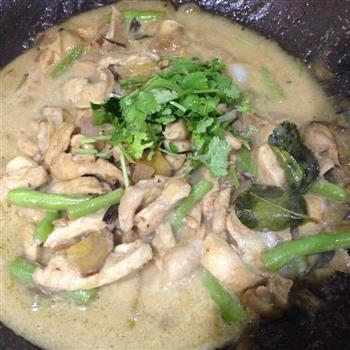 泰式绿咖喱鸡的做法步骤8