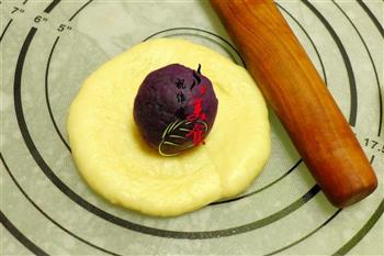 紫薯花包的做法图解4