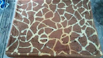 长颈鹿花纹奶油蛋糕卷的做法图解8