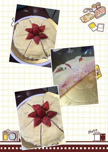 芒果草莓千层蛋糕的做法步骤17