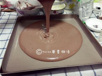 可可戚风蛋糕-超详细步骤的巧克力蛋糕的做法步骤16