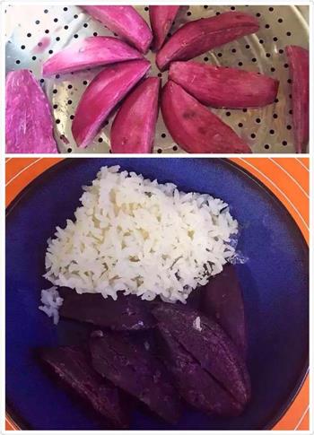 紫薯寿司的做法图解1