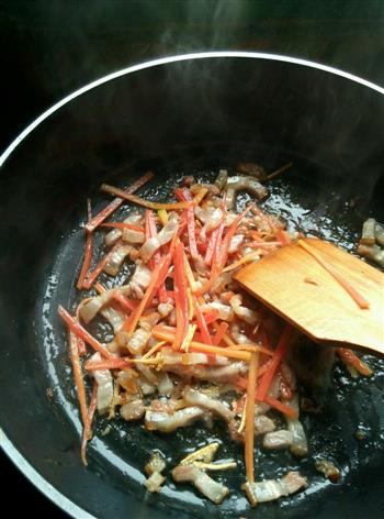 蒜苔丝炒腊肉的做法步骤8