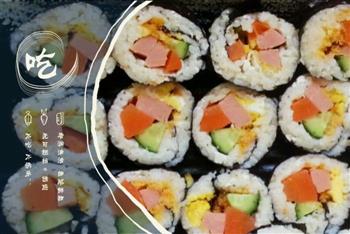 紫米寿司的做法图解8