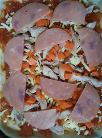 鸡肉时蔬披萨的做法步骤8
