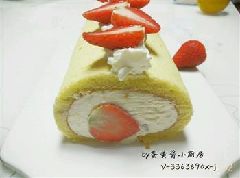 草莓蛋糕卷，高颜值的做法步骤11