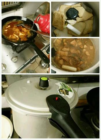炸豆腐炖肉的做法步骤5