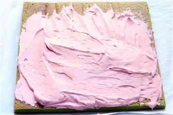 卷出一个春天-抹茶草莓蛋糕卷的做法图解10