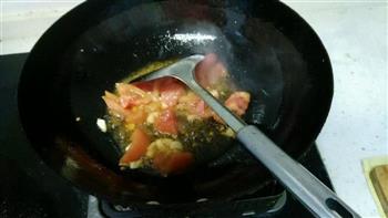 番茄虾米炒菜根的做法步骤5