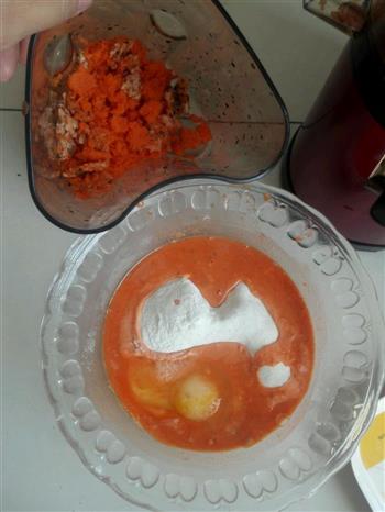 胡萝卜香菇鸡蛋饼的做法步骤2