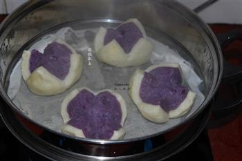 紫薯开花馒头的做法步骤12