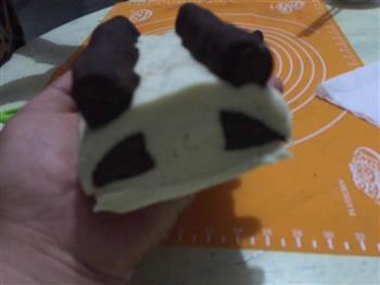 巧克力熊猫馒头的做法图解6