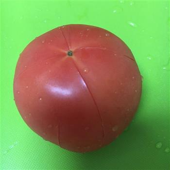 番茄丝瓜素意面的做法图解1