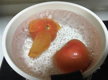 番茄丝瓜素意面的做法图解2