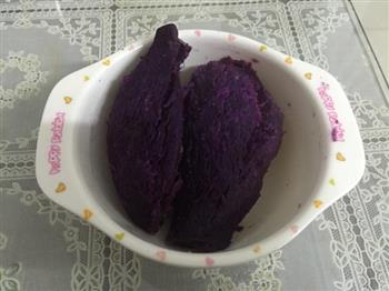 紫薯南瓜饼的做法步骤2