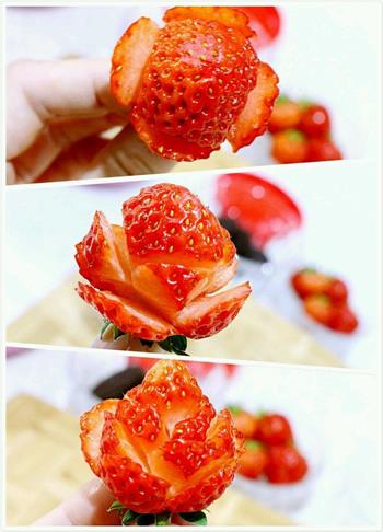 草莓酸奶盆栽的做法图解13