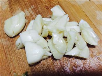 莴笋干，蕨菜干炒素肉的做法图解4