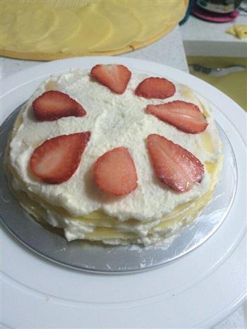 草莓千层蛋糕的做法步骤5