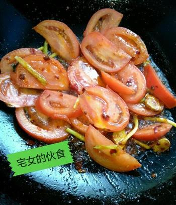 西红柿版水煮鱼片的做法步骤3