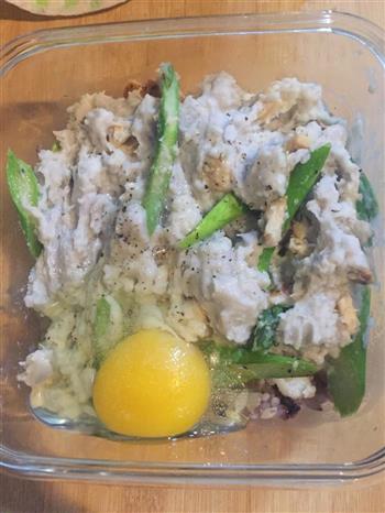 芋泥芦笋鸡肉焗杂粮饭的做法步骤4