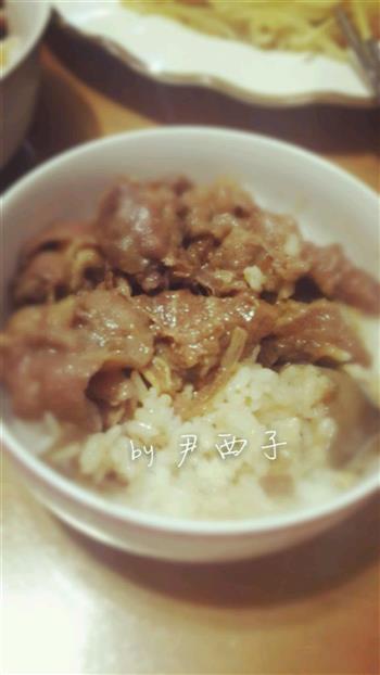 日式吉野家牛肉饭的做法步骤7