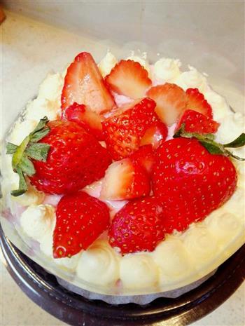 草莓酸奶慕斯蛋糕的做法步骤15