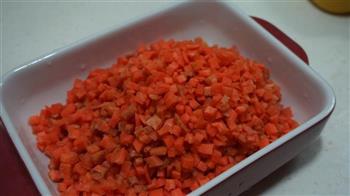 火腿胡萝卜焗饭的做法图解3
