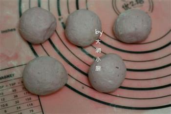 日式紫薯红豆包的做法步骤4