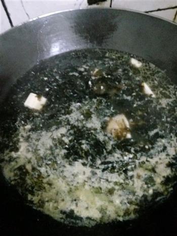 豆腐紫菜蛋花汤的做法步骤4