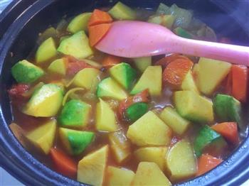 蔬菜蒸粗麦粉-塔吉锅菜谱的做法步骤8