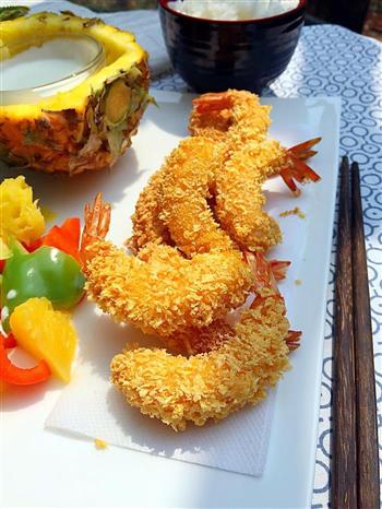 菠萝沙拉黄金虾的做法图解12