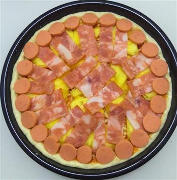 菠萝培根披萨的做法图解10