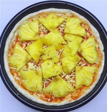 菠萝培根披萨的做法图解9