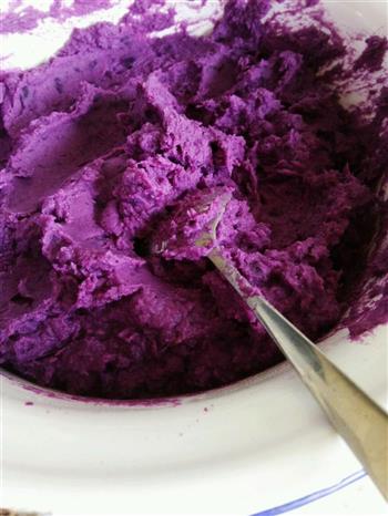 芝士焗紫薯泥的做法步骤2