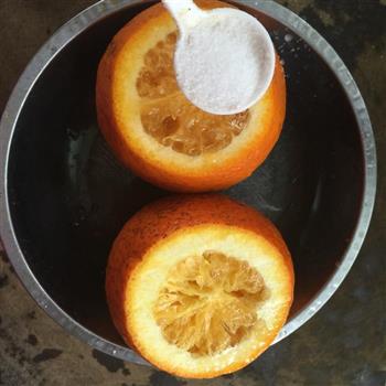 止咳良药-盐蒸橙子的做法步骤3