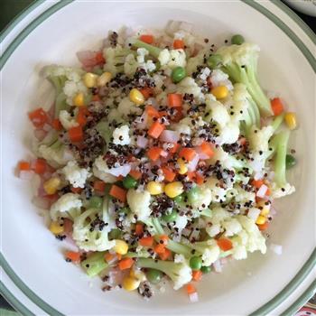 西式沙拉-三色黎麦花菜沙拉的做法步骤15