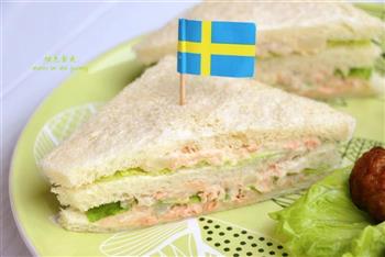 下午茶小食-三文鱼三明治配瑞典肉丸的做法图解10