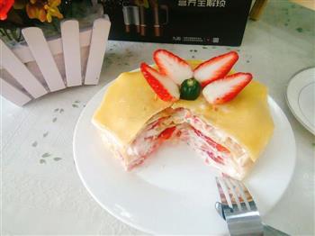 草莓千层蛋糕的做法步骤6