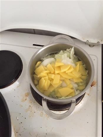 土豆白菜豆腐汤的做法步骤3