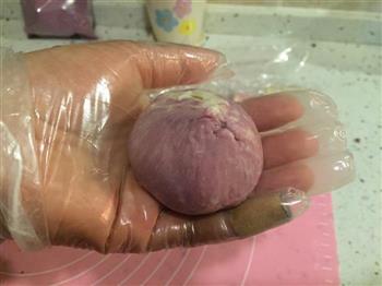 来自紫色的诱感-紫薯绿豆椪的做法图解16
