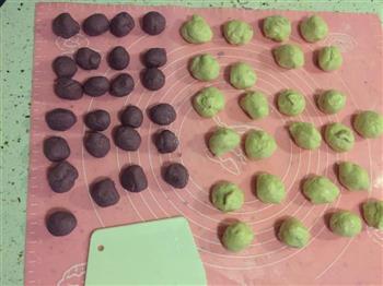 来自紫色的诱感-紫薯绿豆椪的做法图解4