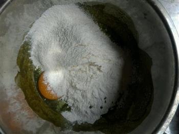 抹茶蜜豆蛋糕卷的做法步骤2