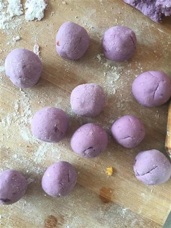 紫薯糯米丸子的做法图解4