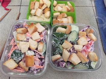 午餐-蔬菜沙拉+土豆泥的做法图解4